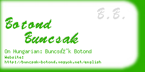 botond buncsak business card